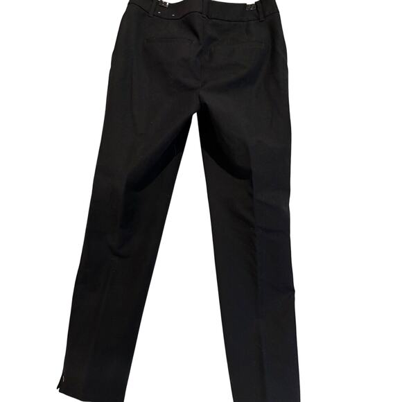 Express Women's Black Pants Slim Ankle Flat Front Siren Career Capsule sz 0 - Picture 2 of 8